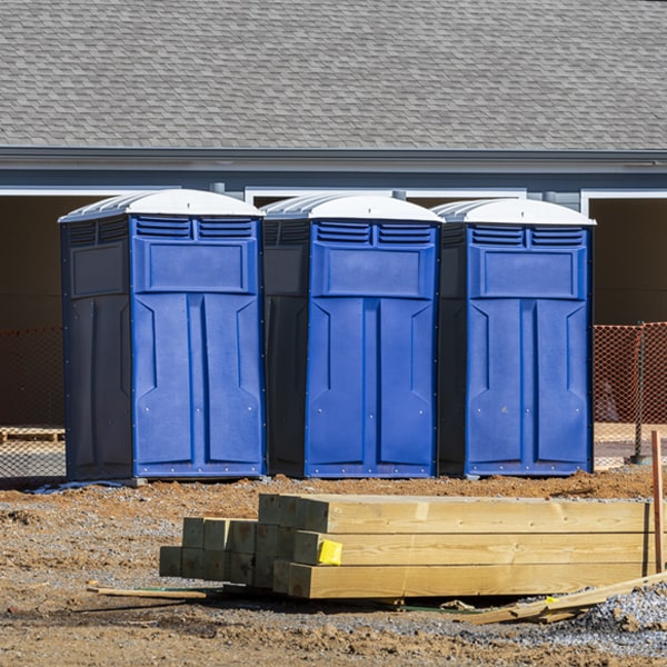 what is the expected delivery and pickup timeframe for the porta potties in Nesbitt